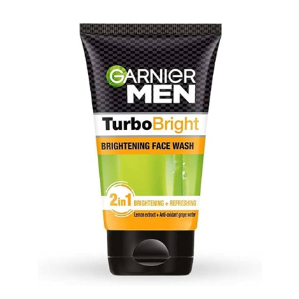 Garnier Face Wash Men Turbo Bright 2 In1 